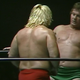 Greg Valentine corners Roddy Piper at the Charlotte Coliseum on July 8, 1983.